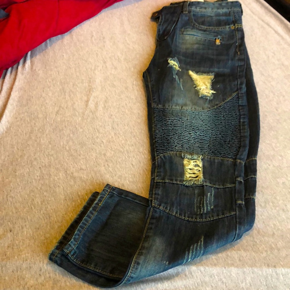 SHEIN mens ripped jeans